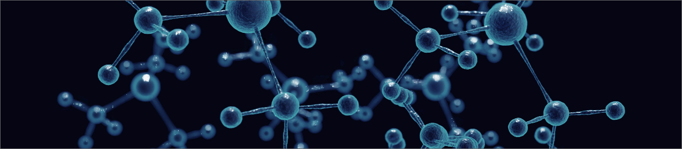 Image of a portion of a ball-and-stick three-dimensional molecular model.  The model is of the perovskite structure of CaTiO3.