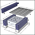 Illustration of Seebeck coefficient mapping instrument showing various components in an 