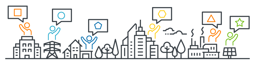 nrel-gpac-hem-fy21-v2 Vector illustration depicting a diverse collection of electricity system stakeholders.