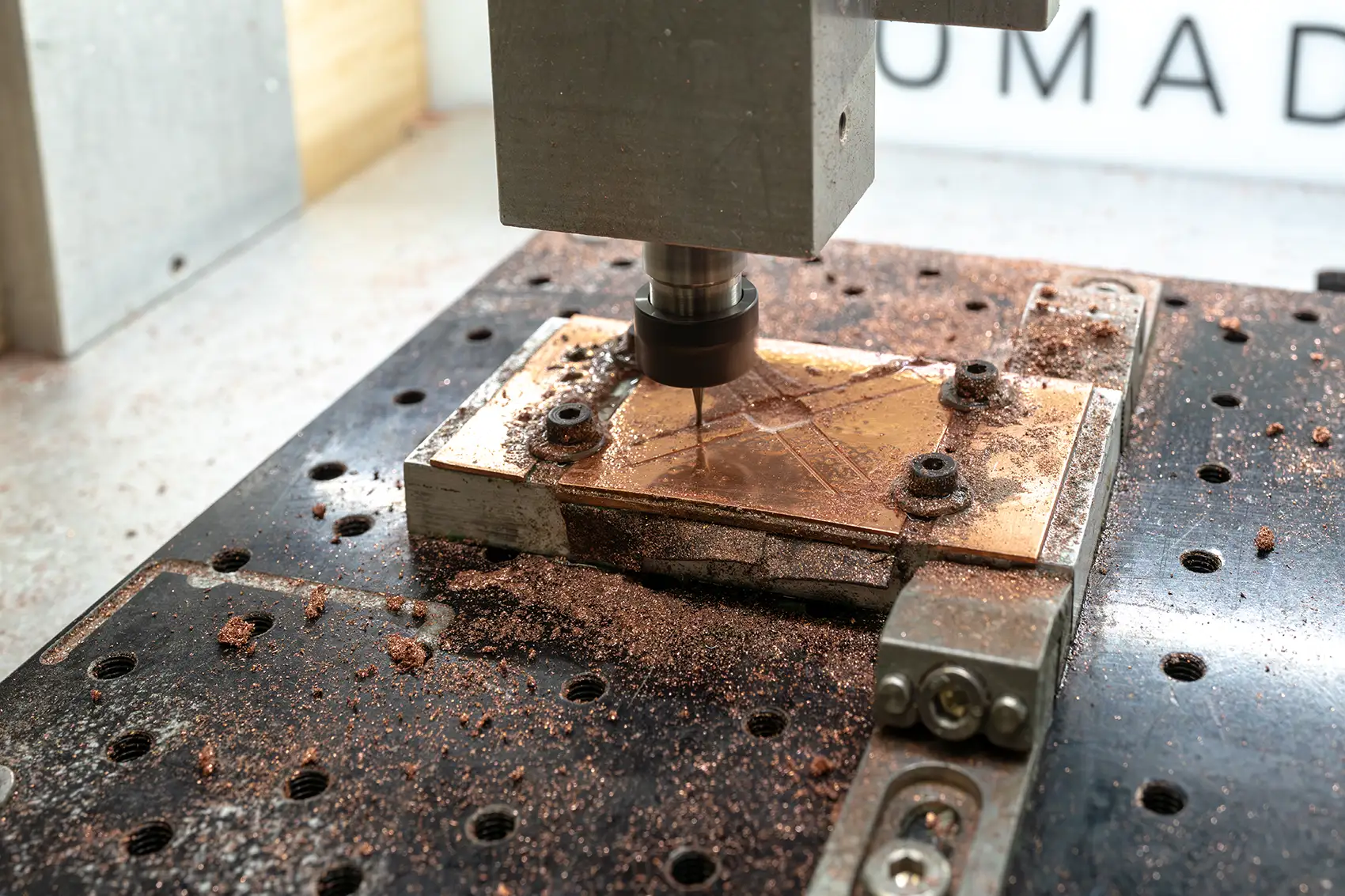 20250818-researchers-build-worlds-fastest-low-cost-efficient-silicon-carbide-power-module-70815 Copper components are machined using a high-precision laser cutter.