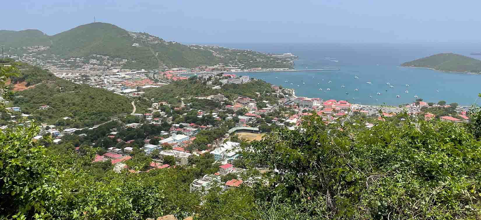 Aerial view of the U.S. Virgin Islands